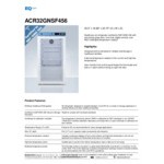 Summit Appliance ACR32GNSF456 EQTemp ACR Series 3.17 Cu. Ft. White / Blue Compact Glass Door Reach-In Medical Refrigerator with Temperature-Monitored Vaccine Storage - 115V Summit Appliance ACR32GNSF456 EQTemp ACR Series 3.17 Cu. Ft. White / Blue Compact Glass Door Reach-In Medical Refrigerator with Temperature-Monitored Vaccine Storage - 115V
