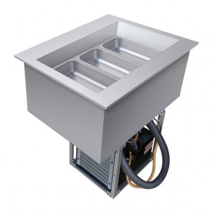 Hatco CWBP-1 One Pan Drop-In Refrigerated Cold Food Well with Drain - 120V Hatco CWBP-1 One Pan Drop-In Refrigerated Cold Food Well with Drain - 120V