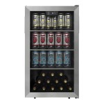 Danby DBC045L1SS 4.5 Cu. Ft. Stainless Steel Glass Door Beverage Refrigerator