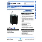 Beverage-Air BM23HC-C-B-WINE Single Tap Club Top Kegerator Wine Dispenser - Black, (1) 1/2 Keg Capacity