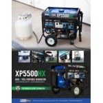 DuroMax XP5500HX HX Series 210 CC Dual Fuel Portable Generator with CO Alert - 5,500 / 4,500W, 120V/240V