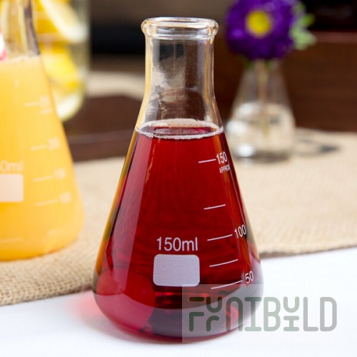 American Metalcraft GF3 Chemistry Collection 5 oz. (150 mL) Erlenmeyer Flask Glass