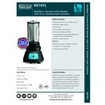 Waring BB145S BevBasix 32 oz. Commercial Bar Blender with Stainless Steel Container - 120V