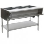 Eagle Group SWT5-240 Five Pan Sealed Well Electric Water Bath Steam Table with Stainless Steel Open Base - 240V Eagle Group SWT5-240 Five Pan Sealed Well Electric Water Bath Steam Table with Stainless Steel Open Base - 240V