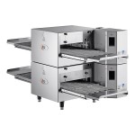 Cooking Performance Group ICOE-50-K2D Double Stacked Countertop Impinger Electric Conveyor Oven with 50 Cooking Performance Group ICOE-50-K2D Double Stacked Countertop Impinger Electric Conveyor Oven with 50