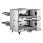Cooking Performance Group ICOE-50-K2D Double Stacked Countertop Impinger Electric Conveyor Oven with 50 Cooking Performance Group ICOE-50-K2D Double Stacked Countertop Impinger Electric Conveyor Oven with 50
