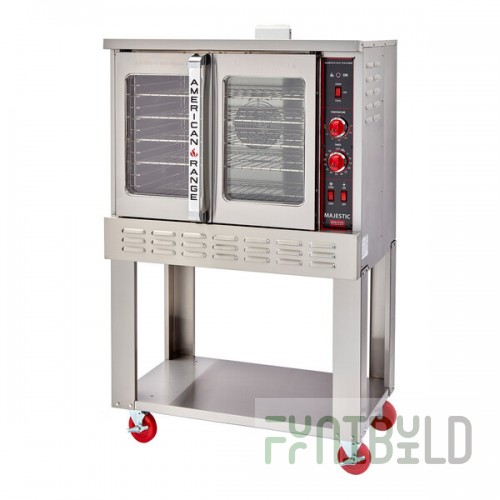 American Range M Majestic Single-Deck Bakery-Depth Liquid Propane Convection Oven - 90,000 BTU