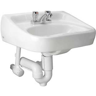 Zurn Elkay One Z.L7.M Manual Faucet Lavatory System with Wall Hung Lavatory - 20