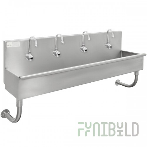 Advance Tabco 19-18-80-EFADA 16-Gauge ADA Multi-Station Hand Sink with 6