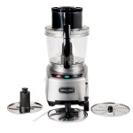 Waring WFP16S 4 Qt. Clear Batch Bowl Food Processor with Vegetable Prep Lid Chute and 3 Discs - 2 hp Waring WFP16S 4 Qt. Clear Batch Bowl Food Processor with Vegetable Prep Lid Chute and 3 Discs - 2 hp