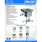 ProCut KG-32-XP #32 Electric Meat Grinder with Stand - 220V, 5 hp ProCut KG-32-XP #32 Electric Meat Grinder with Stand - 220V, 5 hp
