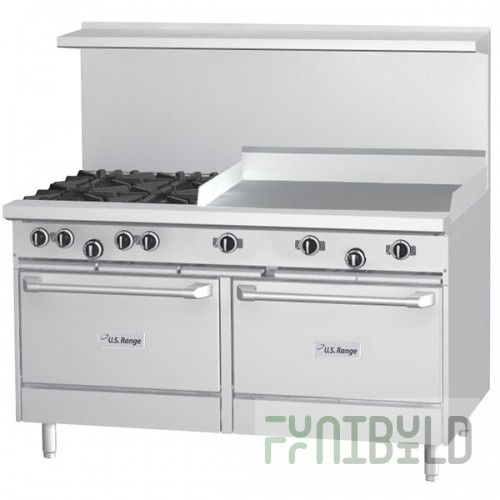 U.S. Range U48-4G24LL Liquid Propane 4 Burner 48