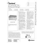 Garland GF60-4G36RR Liquid Propane 4 Burner 60 Garland GF60-4G36RR Liquid Propane 4 Burner 60