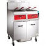 Vulcan 2TR45DF-2 PowerFry3 Liquid Propane 90-100 lb. 2 Unit Floor Fryer System with Digital Controls and KleenScreen Filtration - 140,000 BTU Vulcan 2TR45DF-2 PowerFry3 Liquid Propane 90-100 lb. 2 Unit Floor Fryer System with Digital Controls and KleenScreen Filtration - 140,000 BTU