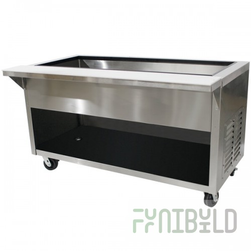 Advance Tabco HDCPU-2-BS Stainless Steel Heavy-Duty Ice-Cooled Table with Enclosed Base