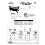 Advance Tabco HDCPU-2-BS Stainless Steel Heavy-Duty Ice-Cooled Table with Enclosed Base