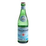 San Pellegrino Sparkling Natural Mineral Water 500 mL Glass Bottle - 24/Case