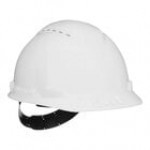 3M Yellow Vented Cap Brim Hard Hat with Pin-Lock Adjustment 70007082889