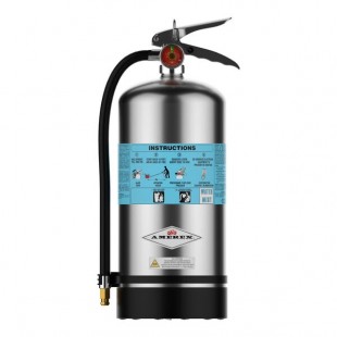 Amerex C270 1.75 Gallon Polished Stainless Steel Water Mist Fire Extinguisher 27699 - UL Rating 2A:C