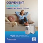 Friedrich ZoneAire Select WiFi-Enabled Single-Hose Portable Air Conditioner with Voice Command and Remote Control ZCP12SB - 12,000 BTU, 115V
