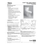 American Standard Cadet PRO Right Height 4188A004.222 Linen Vitreous China Toilet Tank with Lid and 12
