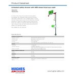 Hughes Floor-Mount Unheated Combination Safety Shower and Eye / Face Wash Station with Closed Bowl 18G45G