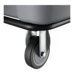 Lavex 12 Cubic Foot Gray Cube Truck (600 lb. Capacity)
