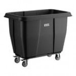 Lavex 12 Cubic Foot Gray Cube Truck (600 lb. Capacity)