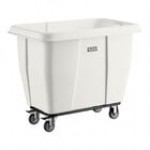 Lavex 12 Cubic Foot Gray Cube Truck (600 lb. Capacity)