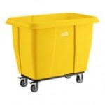 Lavex 12 Cubic Foot Gray Cube Truck (600 lb. Capacity)