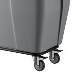 Lavex 12 Cubic Foot Gray Cube Truck (600 lb. Capacity)