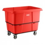 Lavex 12 Cubic Foot Gray Cube Truck (600 lb. Capacity)