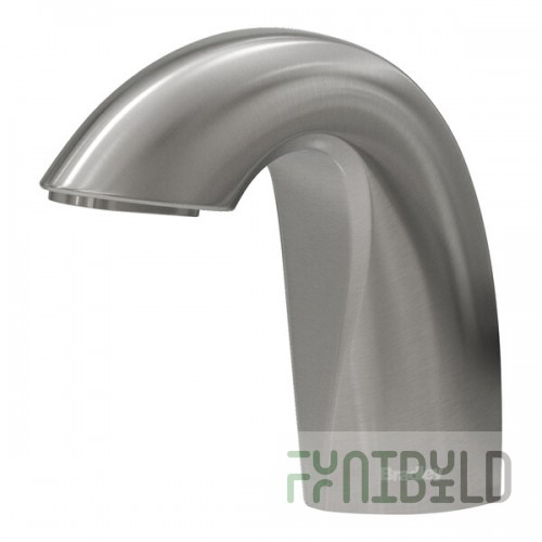 Bradley Verge Crestt 6-3100-RFT-BS Brushed Stainless Steel Deck-Mounted Automatic Foam Soap Dispenser with 70.5 oz. Tank