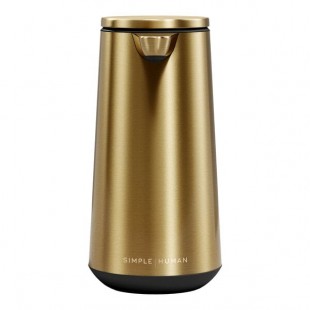 simplehuman ST1096 10 oz. Brass Stainless Steel Foam Sensor Pump with Refillable Cartridge and Sample Pouch