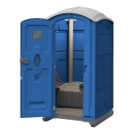 J & J Echo One ET701101X3608 Royal Blue Portable Restroom - Assembled