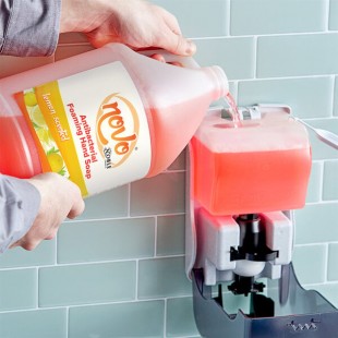 Novo 1 Gallon / 128 oz. Ready-to-Use Foaming Antibacterial / Sanitizing Hand Soap - 4/Case