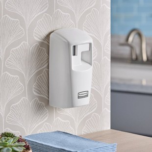 Rubbermaid® 1793532 Microburst 3000 LCD White Metered Aerosol Air Freshener System
