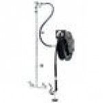 Equip by T&S 5HR-232-01XE1 35' Open Hose Reel System with Wall Mount Base Faucet, Multi-Fit Wall Bracket, and High Flow Spray Valve