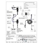 Equip by T&S 5HR-232-01XE1 35' Open Hose Reel System with Wall Mount Base Faucet, Multi-Fit Wall Bracket, and High Flow Spray Valve
