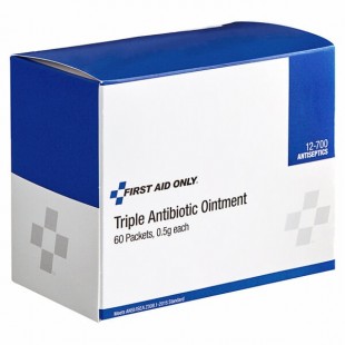 First Aid Only 12-700 Triple Antibiotic Ointment - 60/Box First Aid Only 12-700 Triple Antibiotic Ointment - 60/Box