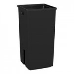 Ex-Cell Kaiser Outdoor Kaleidoscope Collection RC-KDX36-T BLK 36 Gallon Black Gloss Trash Can