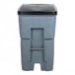Rubbermaid® FG9W2200GRAY BRUTE 95 Gallon Gray Wheeled Rectangular Trash Can with Lid