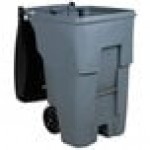 Rubbermaid® FG9W2200GRAY BRUTE 95 Gallon Gray Wheeled Rectangular Trash Can with Lid