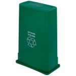 Carlisle 342023REC09 Trimline 23 Gallon Green Slim Rectangular Recycle Bin Carlisle 342023REC09 Trimline 23 Gallon Green Slim Rectangular Recycle Bin