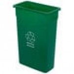 Carlisle 342023REC09 Trimline 23 Gallon Green Slim Rectangular Recycle Bin Carlisle 342023REC09 Trimline 23 Gallon Green Slim Rectangular Recycle Bin
