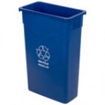 Carlisle 342023REC09 Trimline 23 Gallon Green Slim Rectangular Recycle Bin Carlisle 342023REC09 Trimline 23 Gallon Green Slim Rectangular Recycle Bin