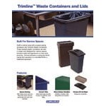 Carlisle 342023REC09 Trimline 23 Gallon Green Slim Rectangular Recycle Bin Carlisle 342023REC09 Trimline 23 Gallon Green Slim Rectangular Recycle Bin