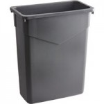 Carlisle 342023REC09 Trimline 23 Gallon Green Slim Rectangular Recycle Bin Carlisle 342023REC09 Trimline 23 Gallon Green Slim Rectangular Recycle Bin