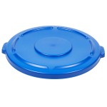 Rubbermaid® 1779733 BRUTE 55 Gallon Blue Round Trash Can Lid