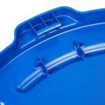 Rubbermaid® 1779733 BRUTE 55 Gallon Blue Round Trash Can Lid